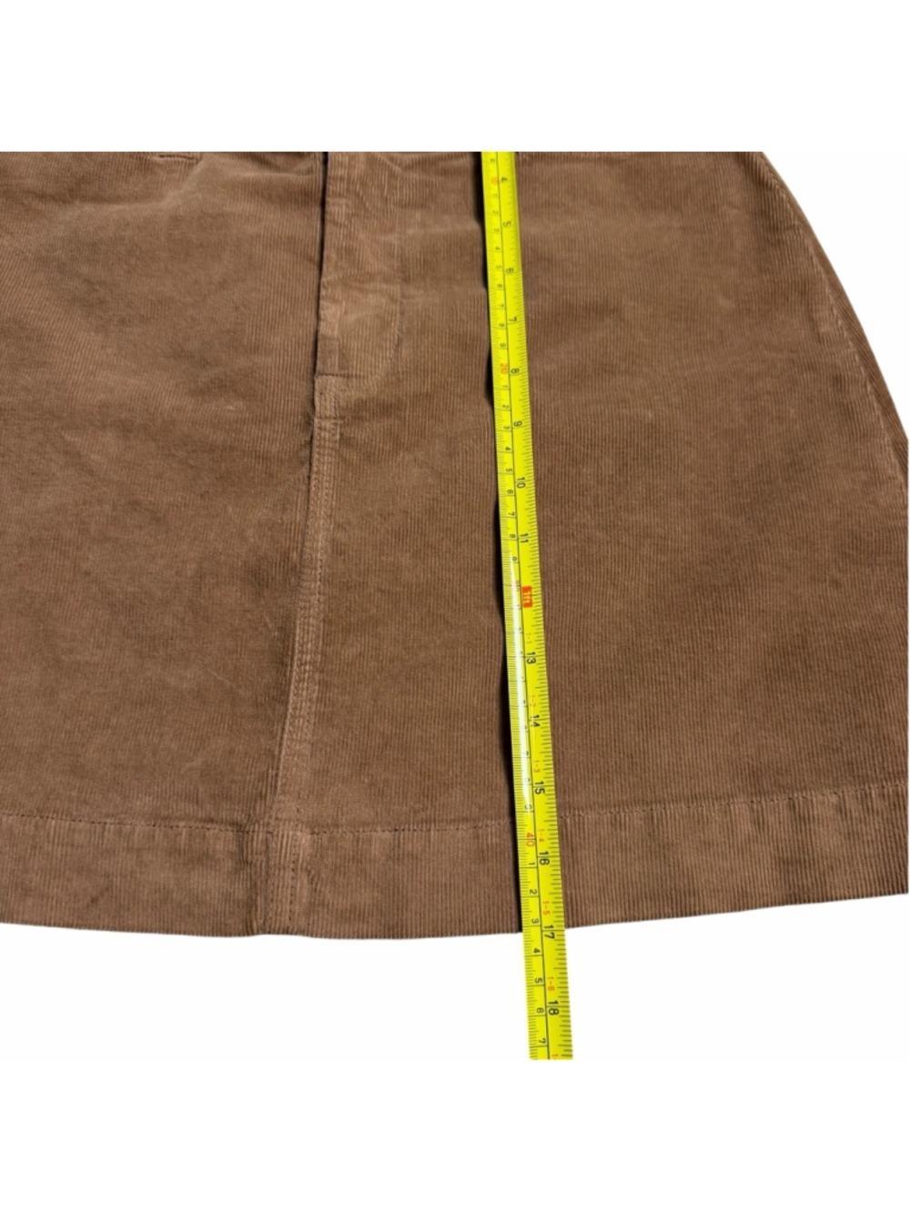 Faherty Stretch Corduroy Mini Skirt Organic Cotton Size 8 - Picture 8 of 8